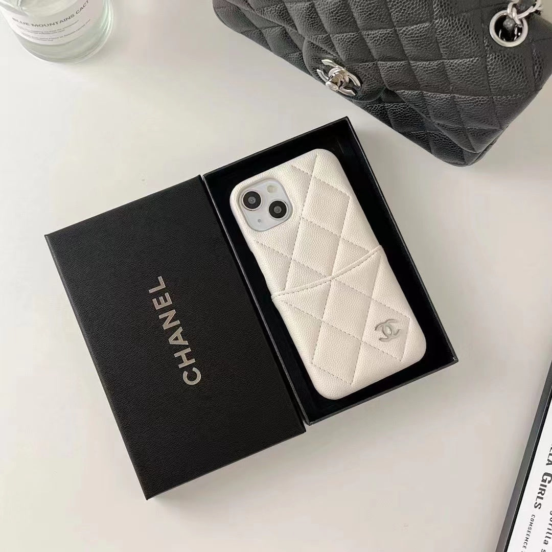 Fashion Aesthetic Shock Absorbing Protective Phone Case CH*NEL Series、Fashion Phone Case