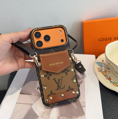 Fashion Aesthetic Shock Absorbing Protective Phone Case  L*V Series、Fashion Phone Case