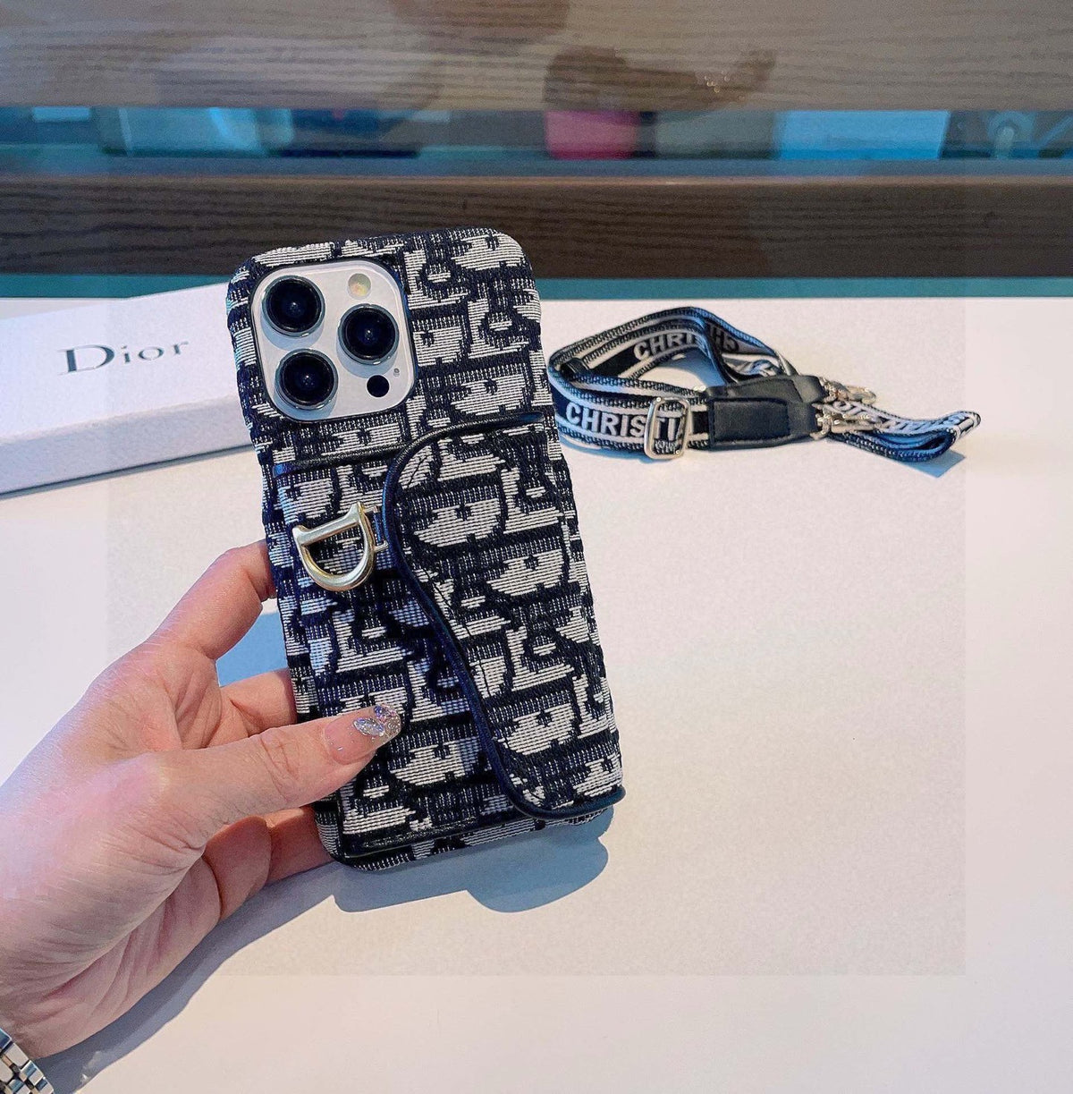 Fashion Aesthetic Shock Absorbing Protective Phone Case  D*or Series、Fashion Phone Case