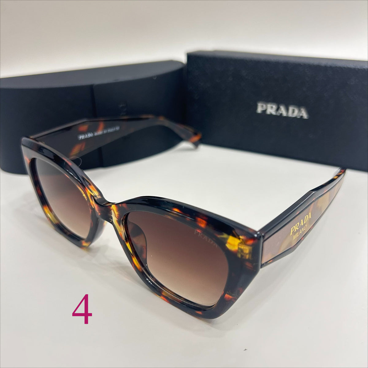 Soft-Square Sunglasses with Wide Sculpted Temples