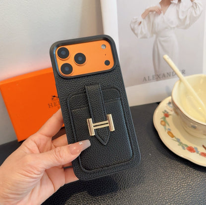 Fashion Aesthetic Shock Absorbing Protective Phone Case  He*mes Series、Fashion Phone Case