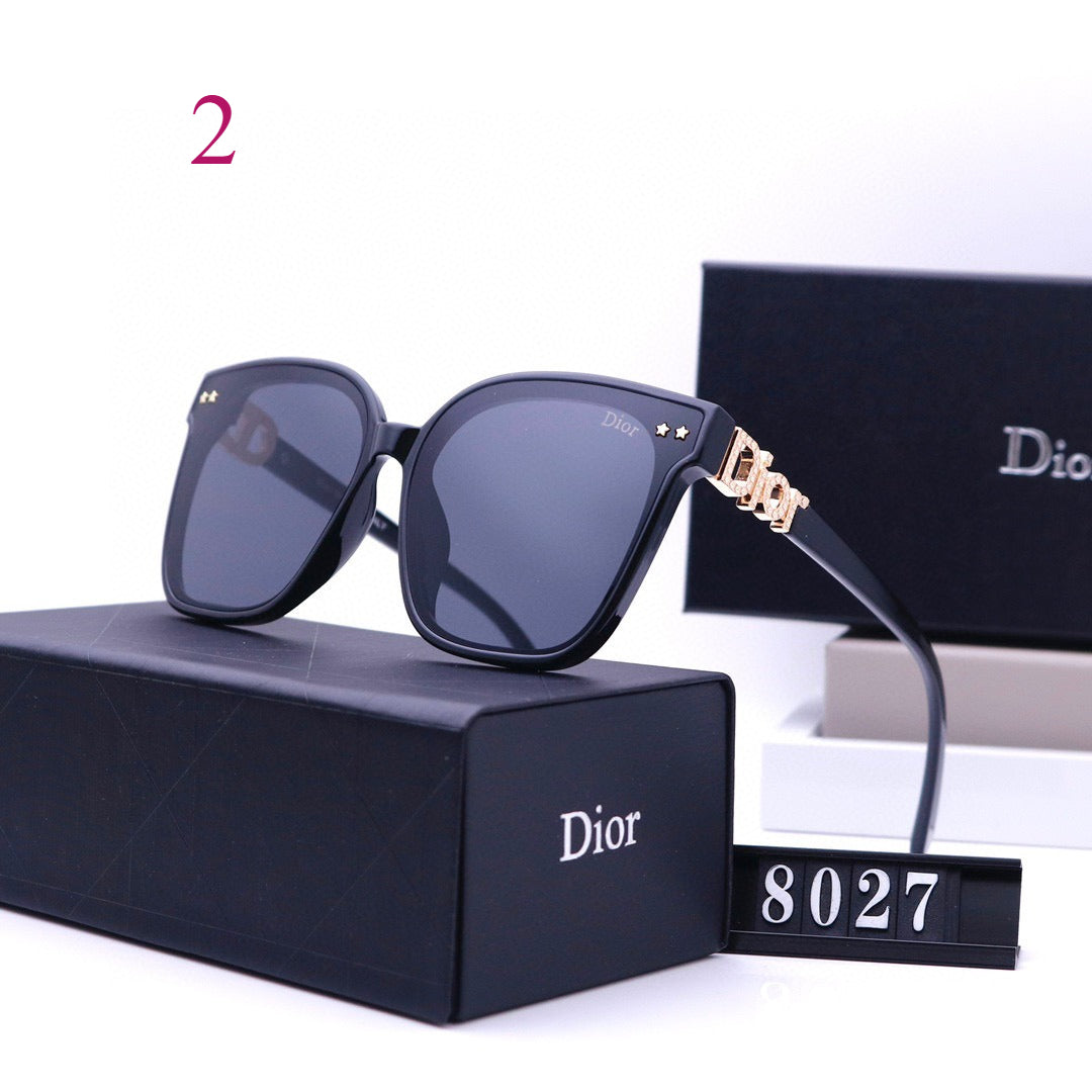 Oversized Square Sunglasses with Sculpted Upper Rims