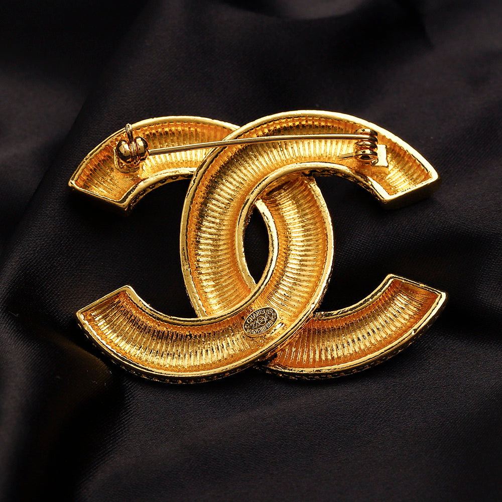 Alloy Steel Stamped Logo Brooch,Brooches Collection、CH*NEL Series
