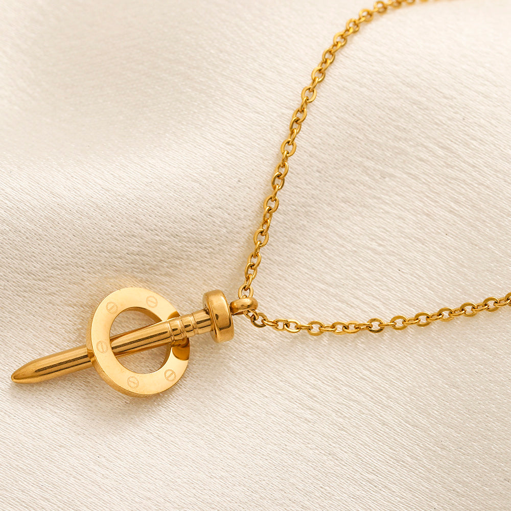 Set collana e orecchini in acciaio inossidabile 304