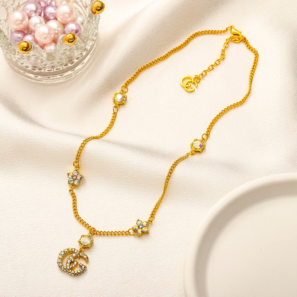 Schmuckset aus Ohrringen, Armband und Halskette aus Edelstahl 304