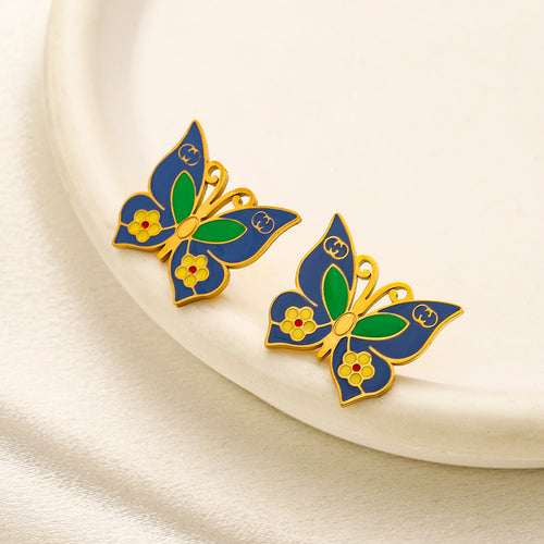 304 Stainless Steel Butterfly Earrings, Bracelet & Necklace Collection