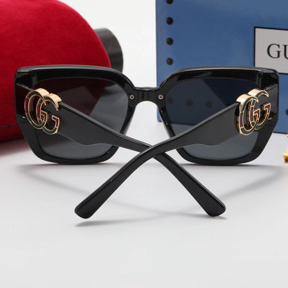 Oversized Soft-Square Sunglasses with Broad Frames