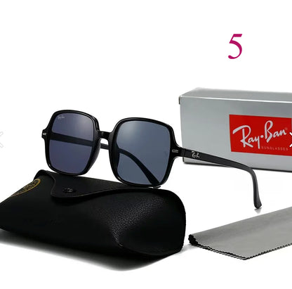 Square Navigator Sunglasses with Slim Double Bridge