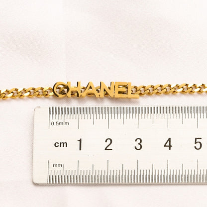 304 Stainless Steel Letter-Bar Curb Chain Necklace