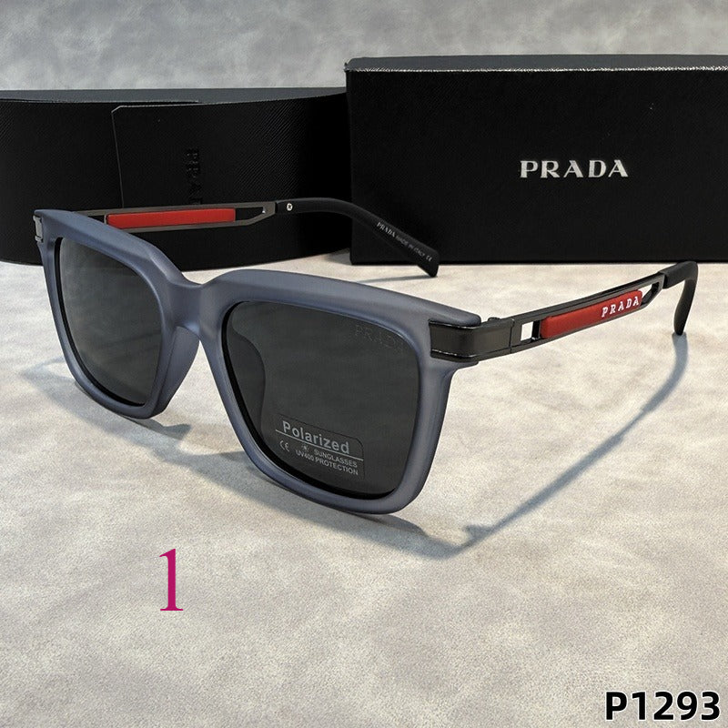 Bold Rectangular Sunglasses with Straight Browline