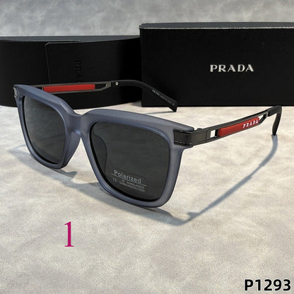 Bold Rectangular Sunglasses with Straight Browline