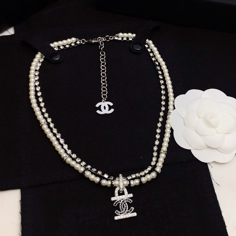 Double-Strand Beaded Interlocking-C Choker