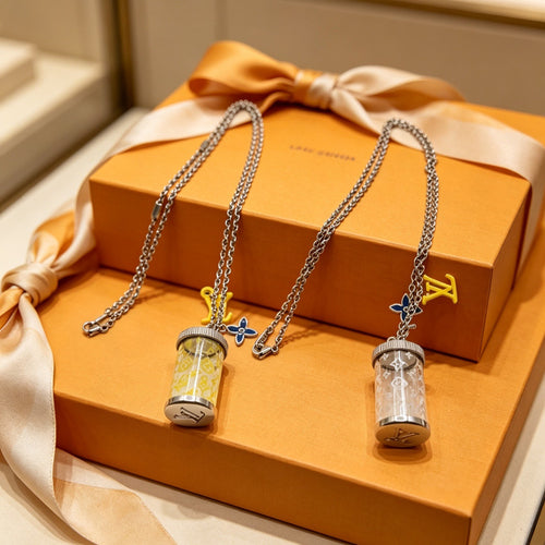 Hourglass Pendant Necklace - Color Options