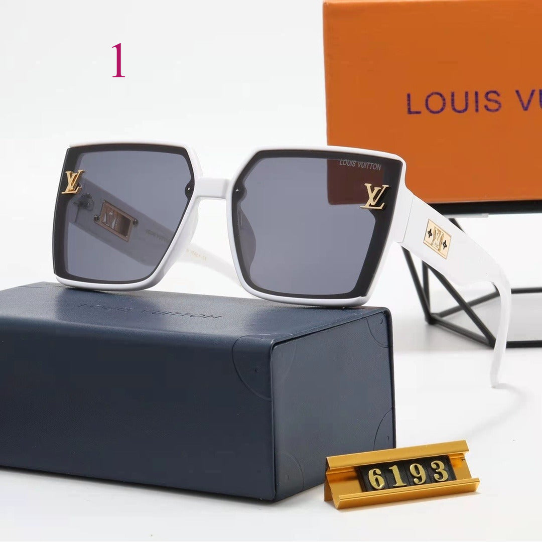 Oversized Flat-Top Square Sunglasses