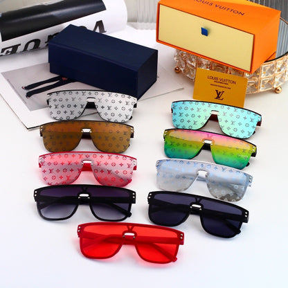 Color-Tint Monogram Shield Sunglasses