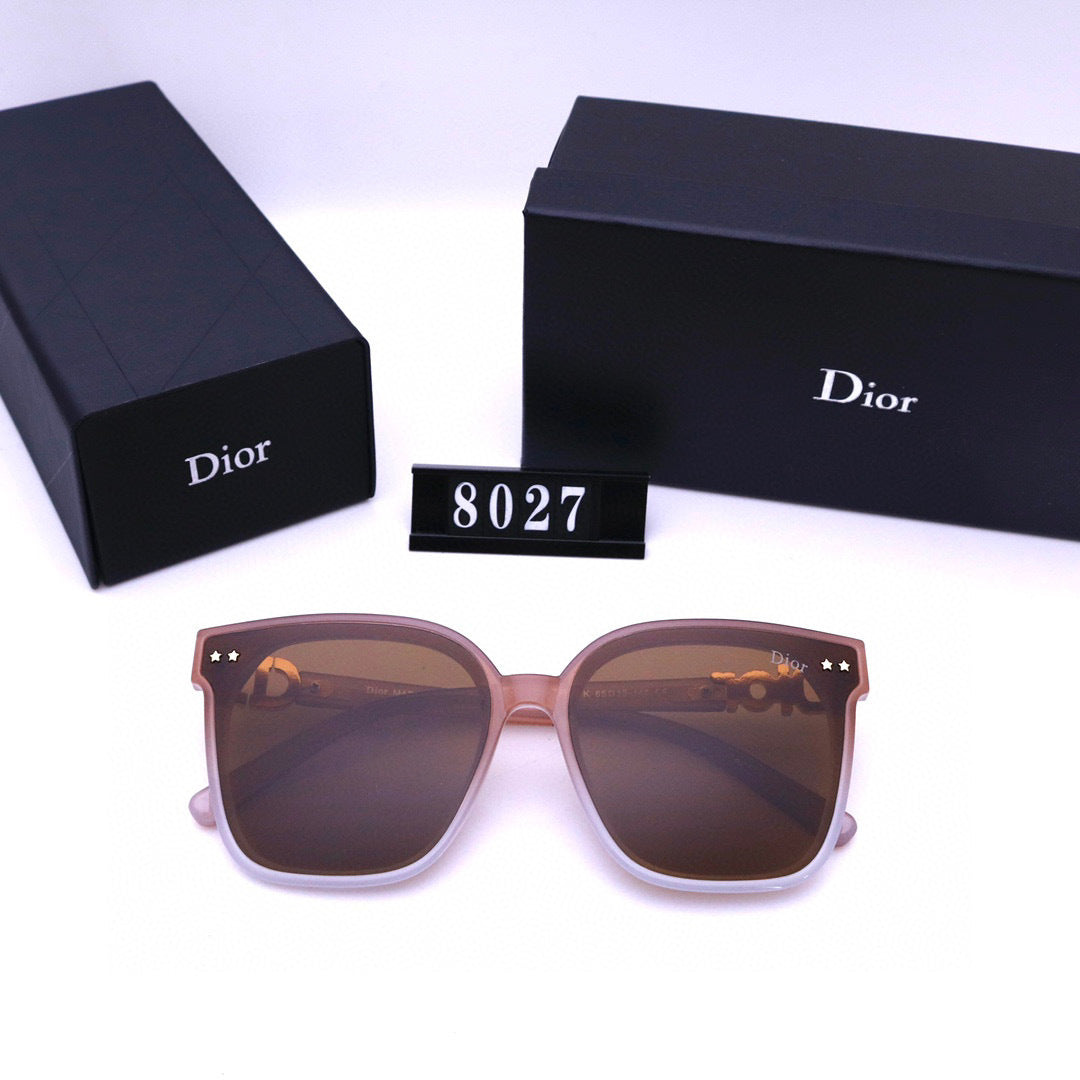 Oversized Square Sunglasses with Sculpted Upper Rims