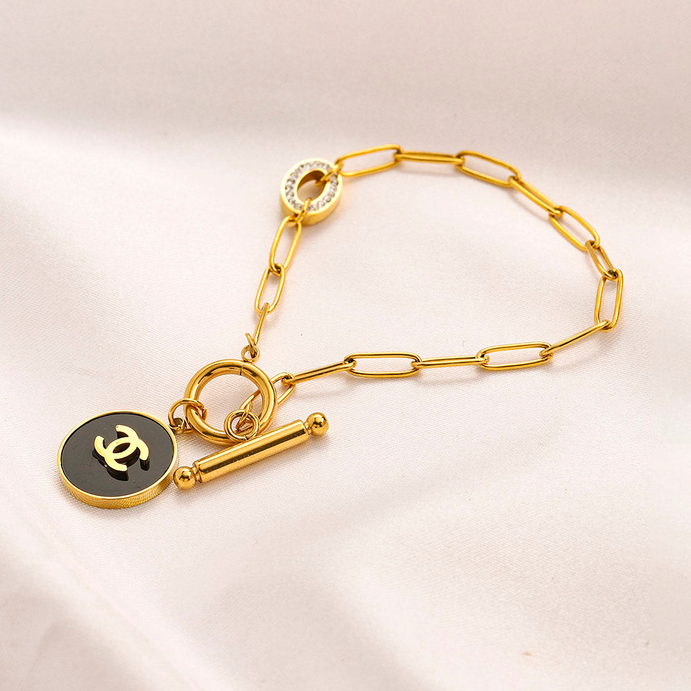 Halsketten- und Armbandset aus Edelstahl 304