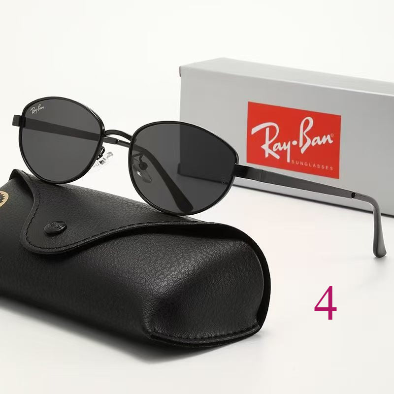 Round Sunglasses with Minimal Metal Frames