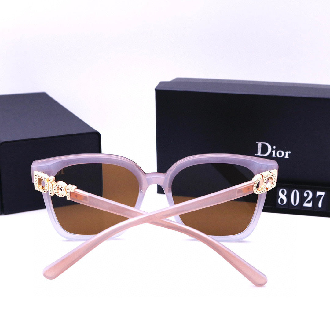 Oversized Square Sunglasses with Sculpted Upper Rims