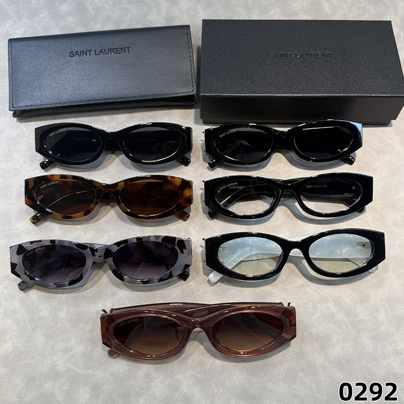 Narrow Sculpted Glasses - Clear and Tinted Lens Options