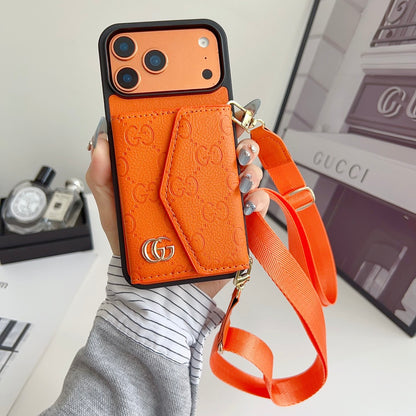 Fashion Aesthetic Shock Absorbing Protective Phone Case  GU*CI Series、Fashion Phone Case