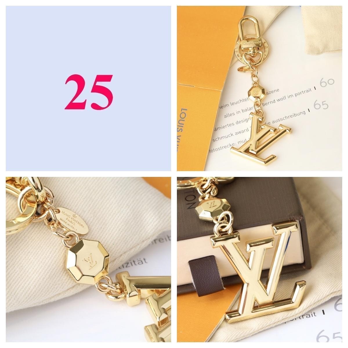 Premium Fashion Keychain Stylish Accessory、L*V Series、𝐊𝐞𝐲𝐜𝐡𝐚𝐢𝐧𝐬 & 𝐊𝐞𝐲 𝐑𝐢𝐧𝐠𝐬（𝐇）