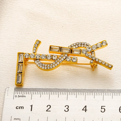 Alloy Steel Stamped Logo Brooch,Brooches Collection、Y*L Series