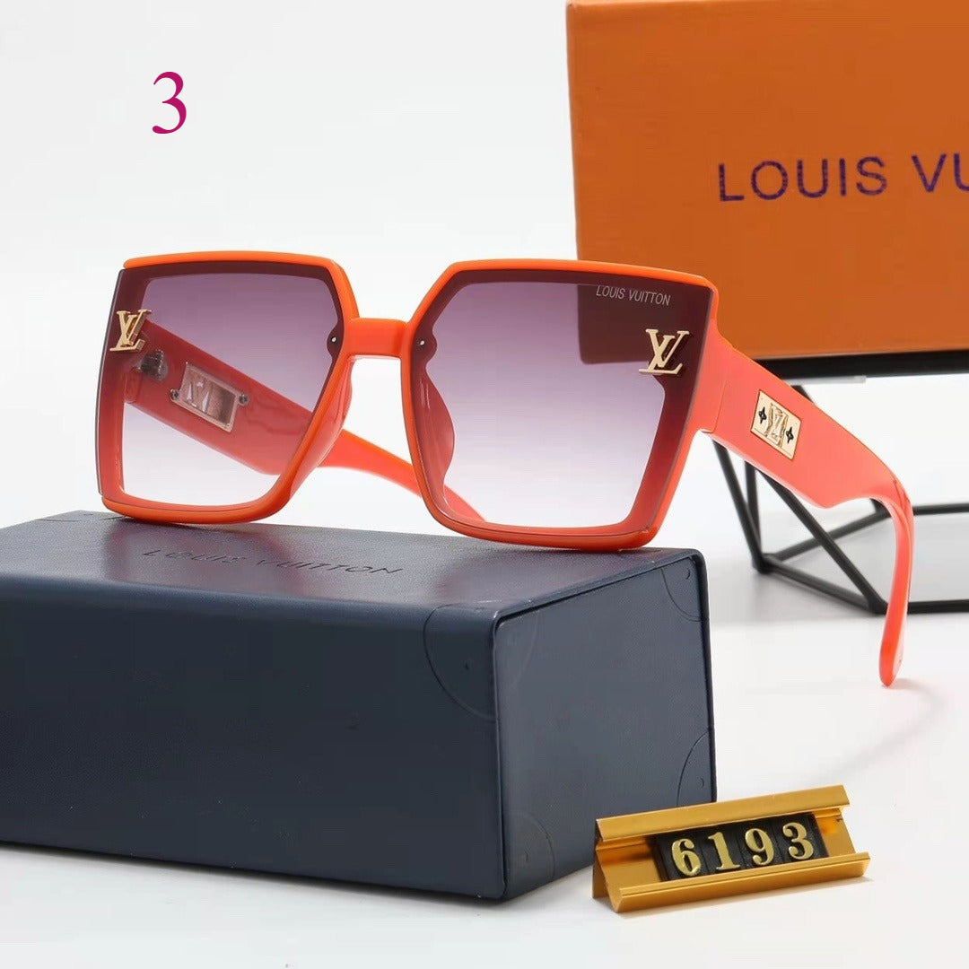 Oversized Flat-Top Square Sunglasses