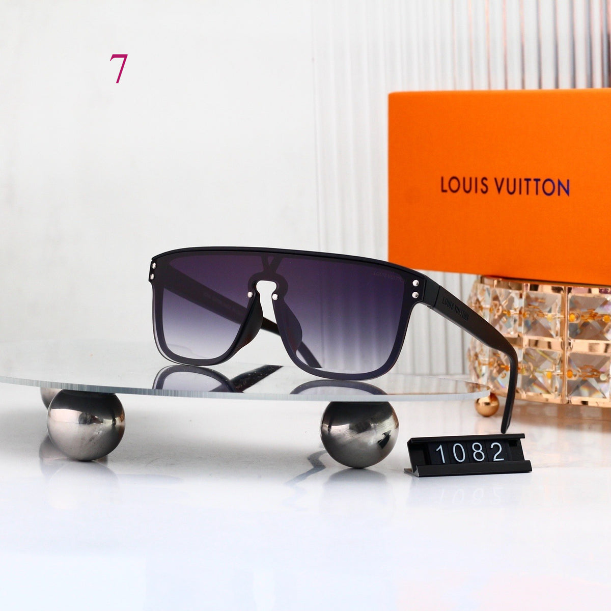 Color-Tint Monogram Shield Sunglasses