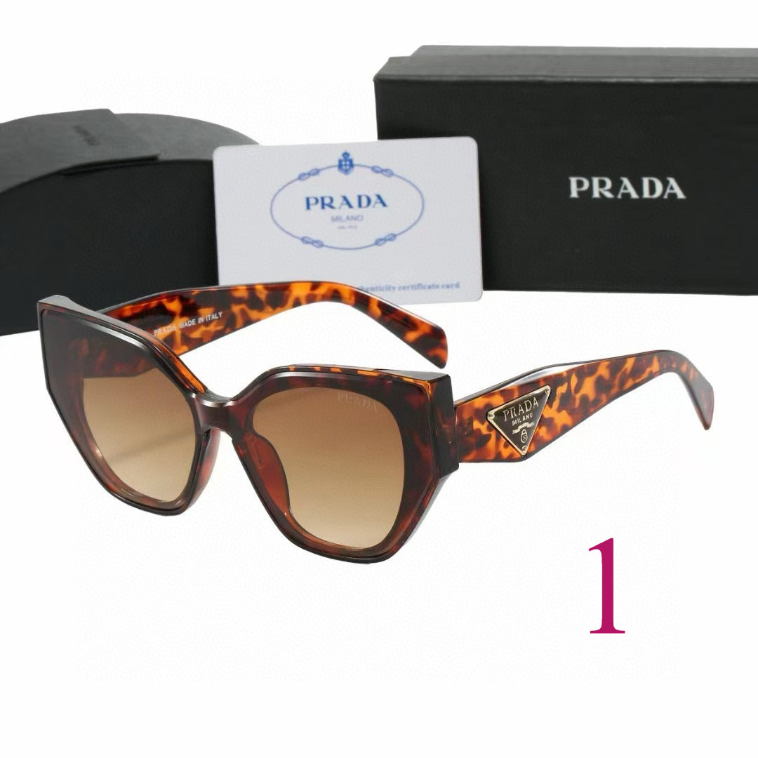 Rounded Cat-Eye Sunglasses with Ornate Patterned Temples