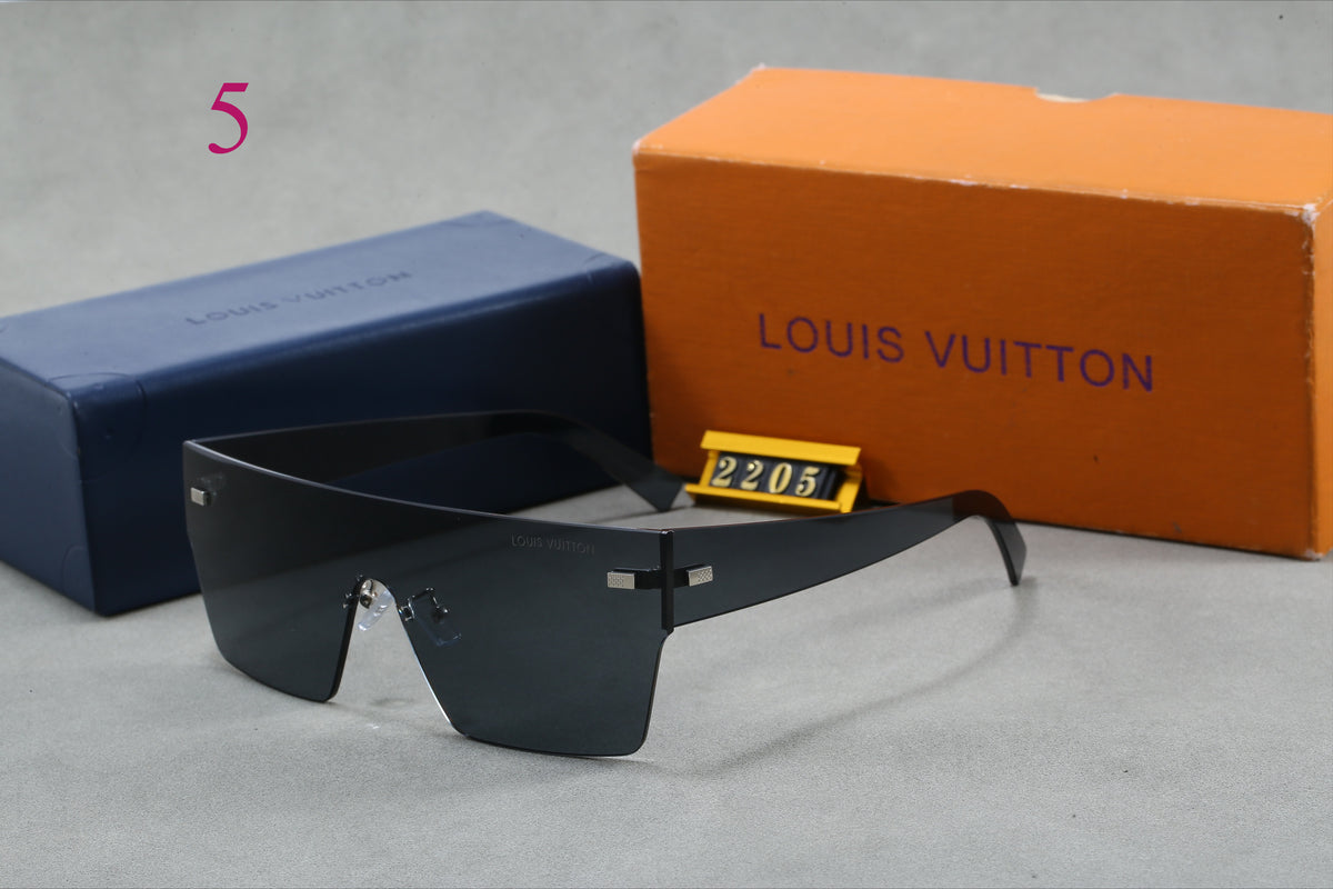 Monogram Shield Sunglasses with Rimless Lens
