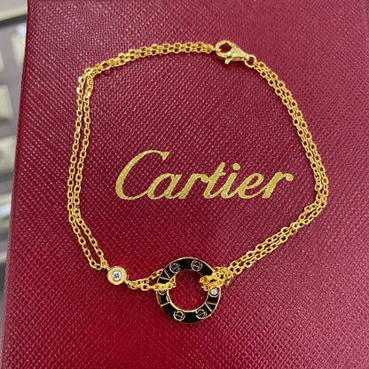 Oval Link Center Chain Bracelet