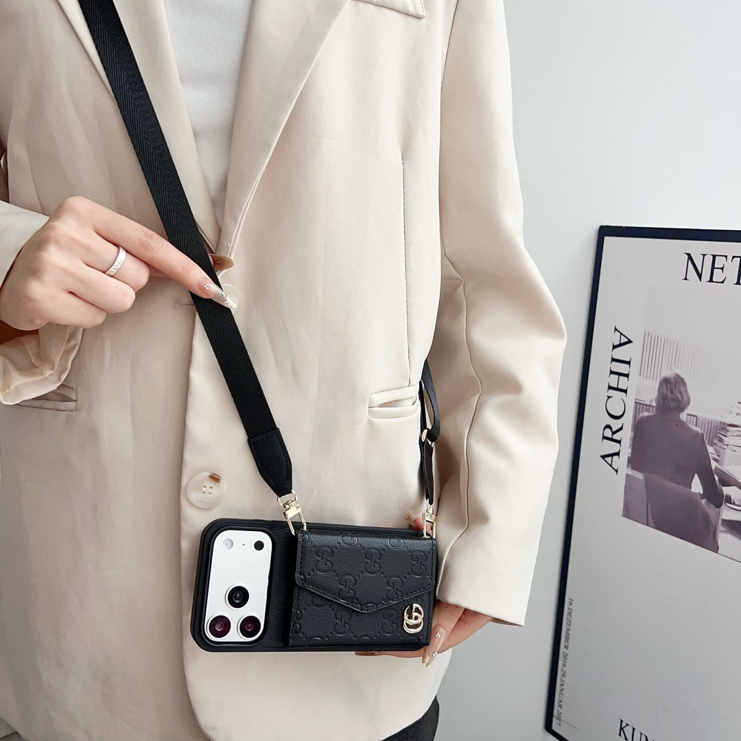 Fashion Aesthetic Shock Absorbing Protective Phone Case  GU*CI Series、Fashion Phone Case