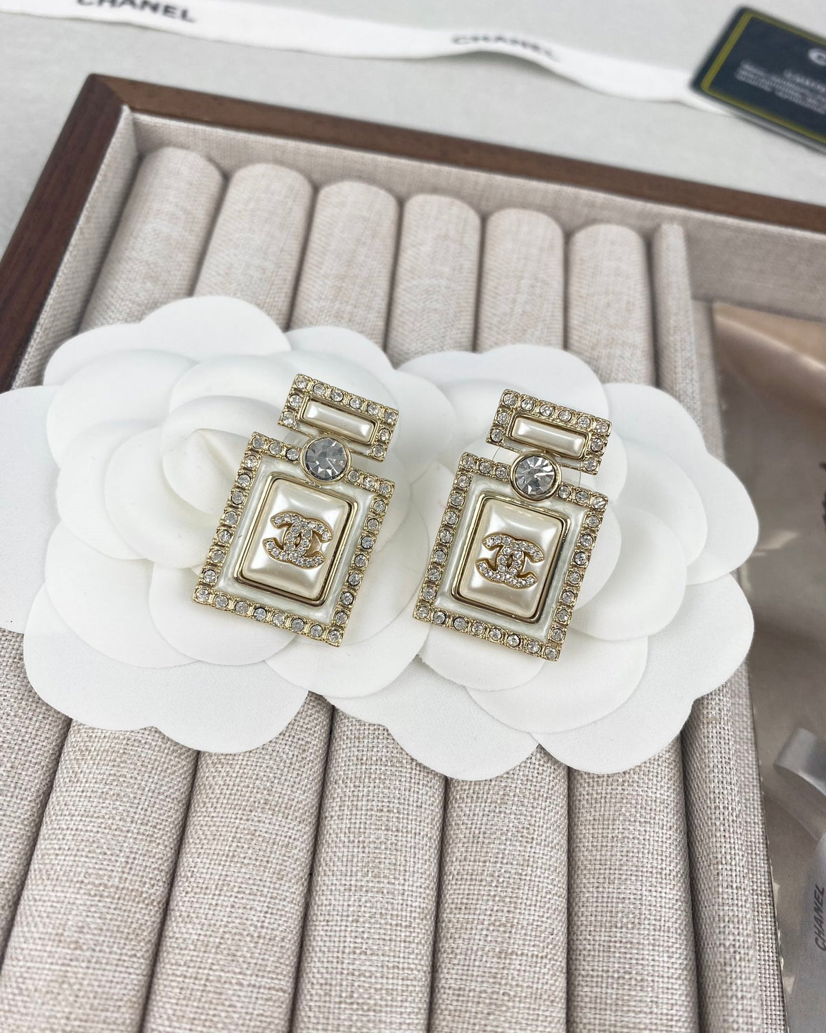 Rectangle Frame Drop Earrings