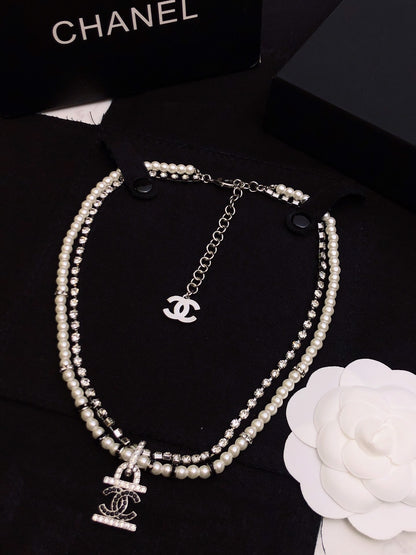 Double-Strand Beaded Interlocking-C Choker