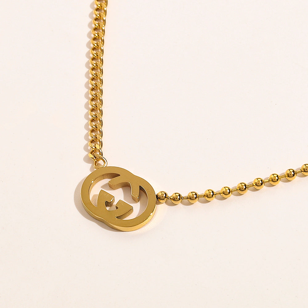 Set collana e orecchini in acciaio inossidabile 304