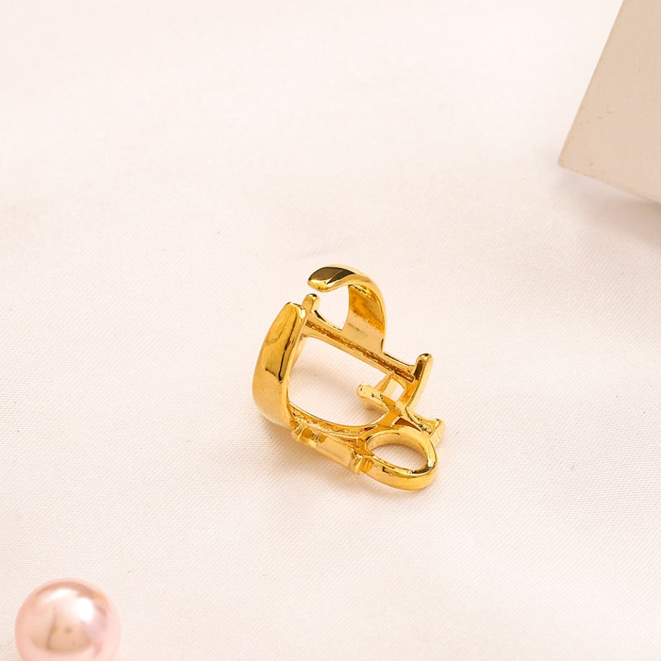 Copper Zirconium Real Gold Plated Ring,Rings Collection、D*or  Series