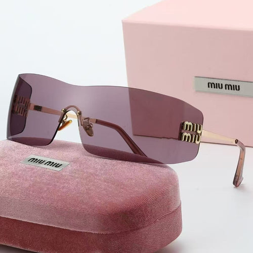 Rimless Shield Sunglasses with Open Bridge