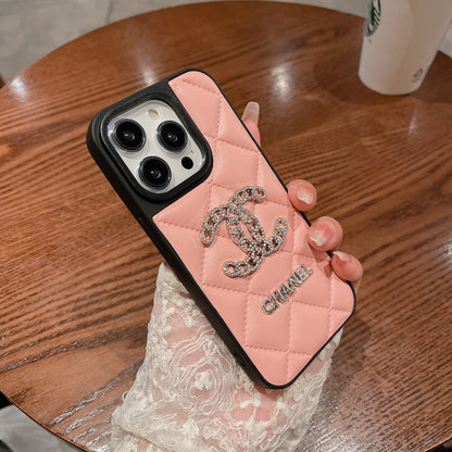 Fashion Aesthetic Shock Absorbing Protective Phone Case CH*NEL Series、Fashion Phone Case