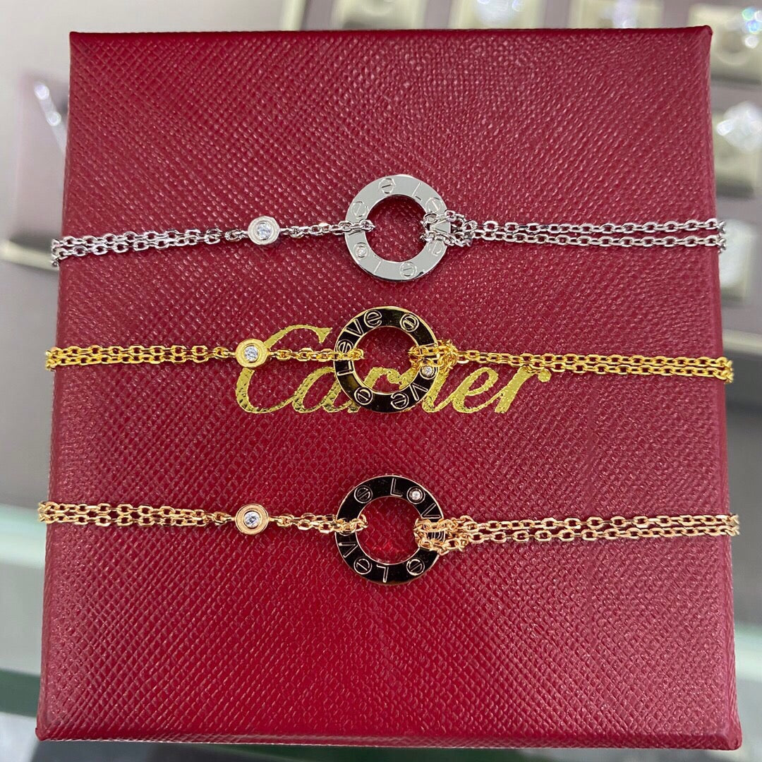 Oval Link Center Chain Bracelet