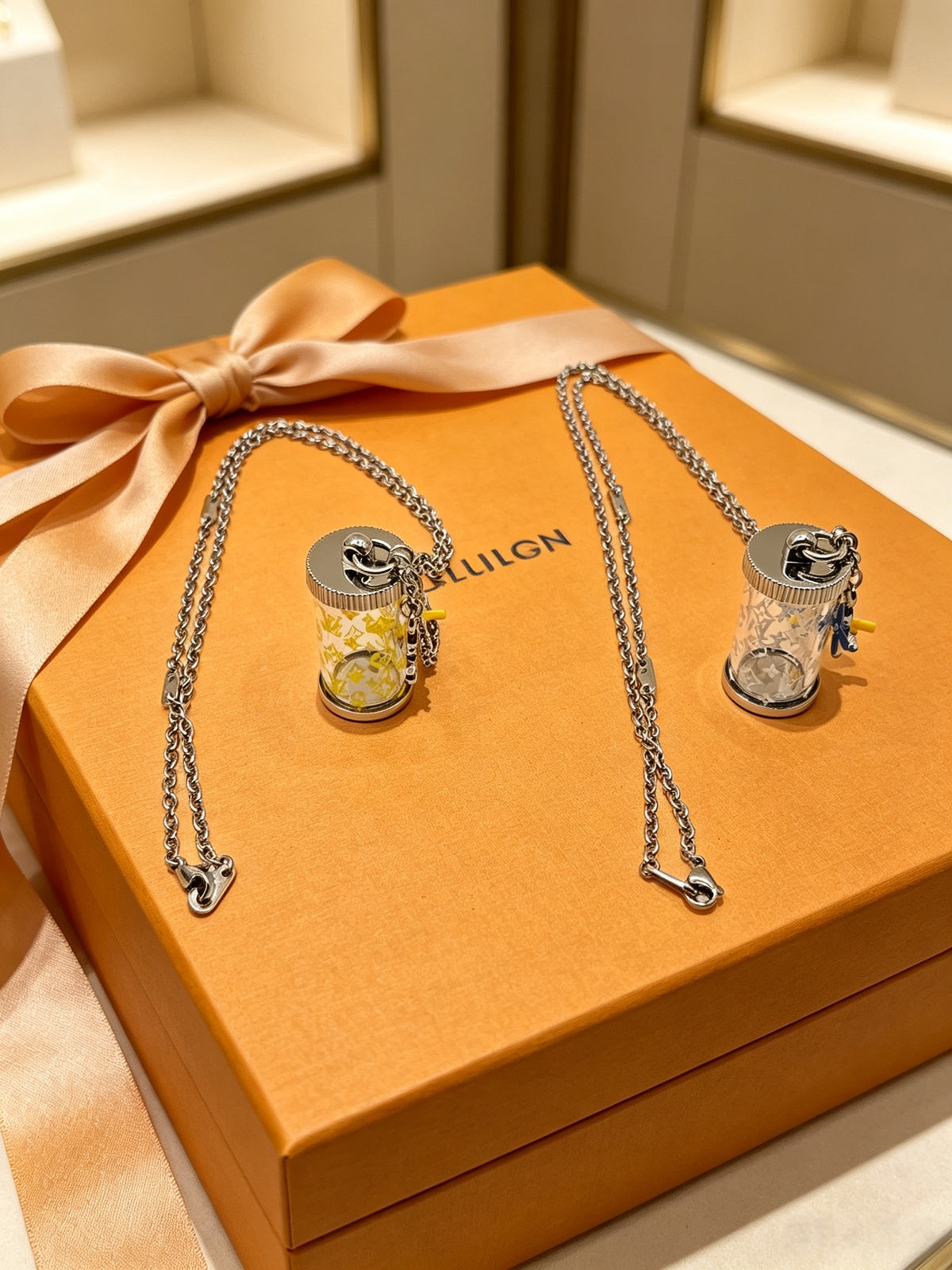 Hourglass Pendant Necklace - Color Options