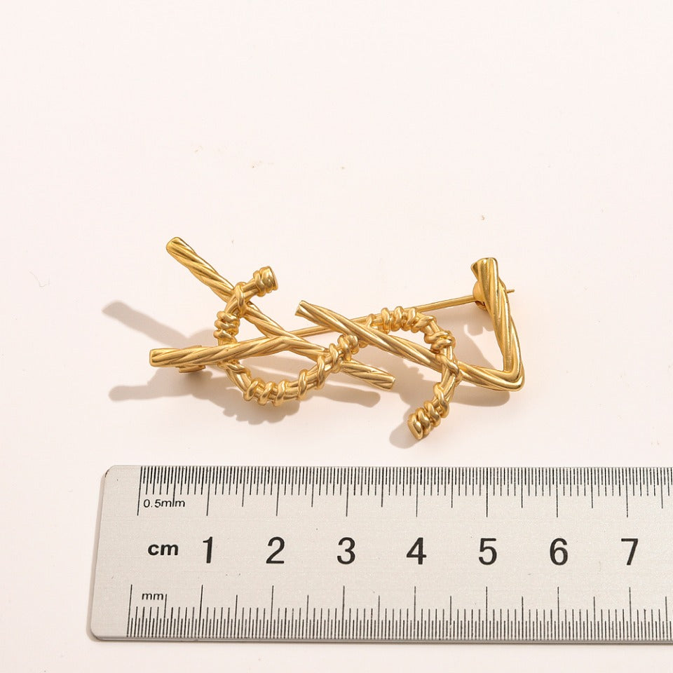Alloy Steel Stamped Brooch,Brooches Collection、Y*L Series