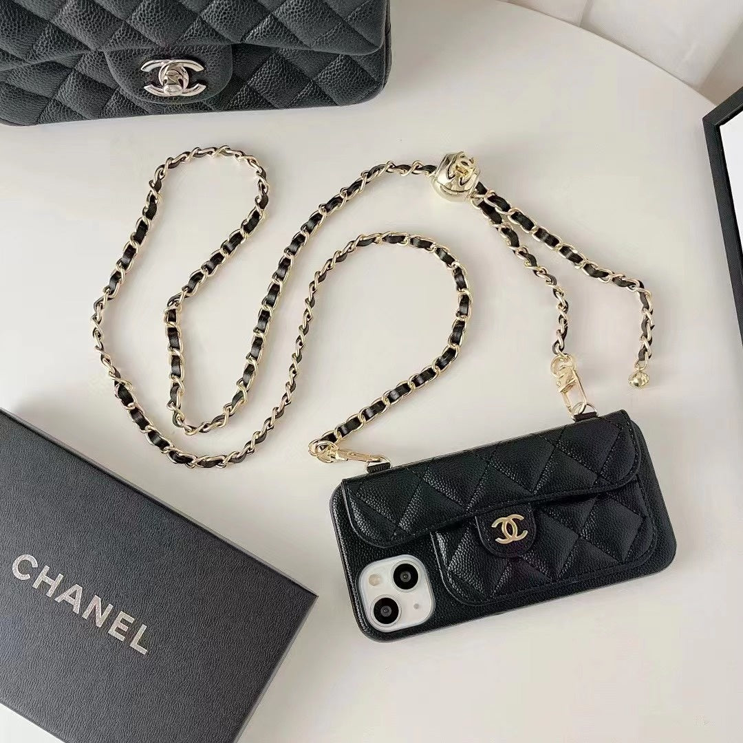 Fashion Aesthetic Shock Absorbing Protective Phone Case CH*NEL Series、Fashion Phone Case