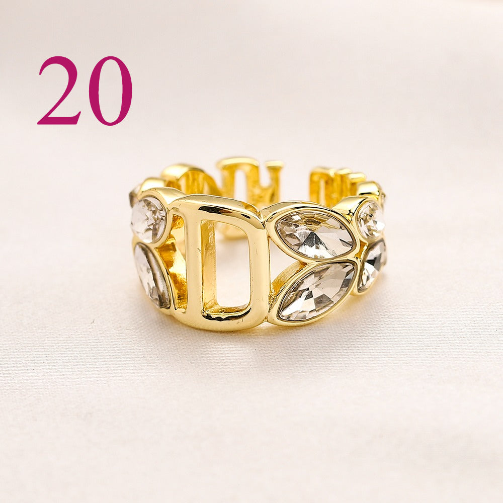 Fashion Open Adjustable Ring Collection、Rings Collection L*V Series、D*or Series、Y*L Series