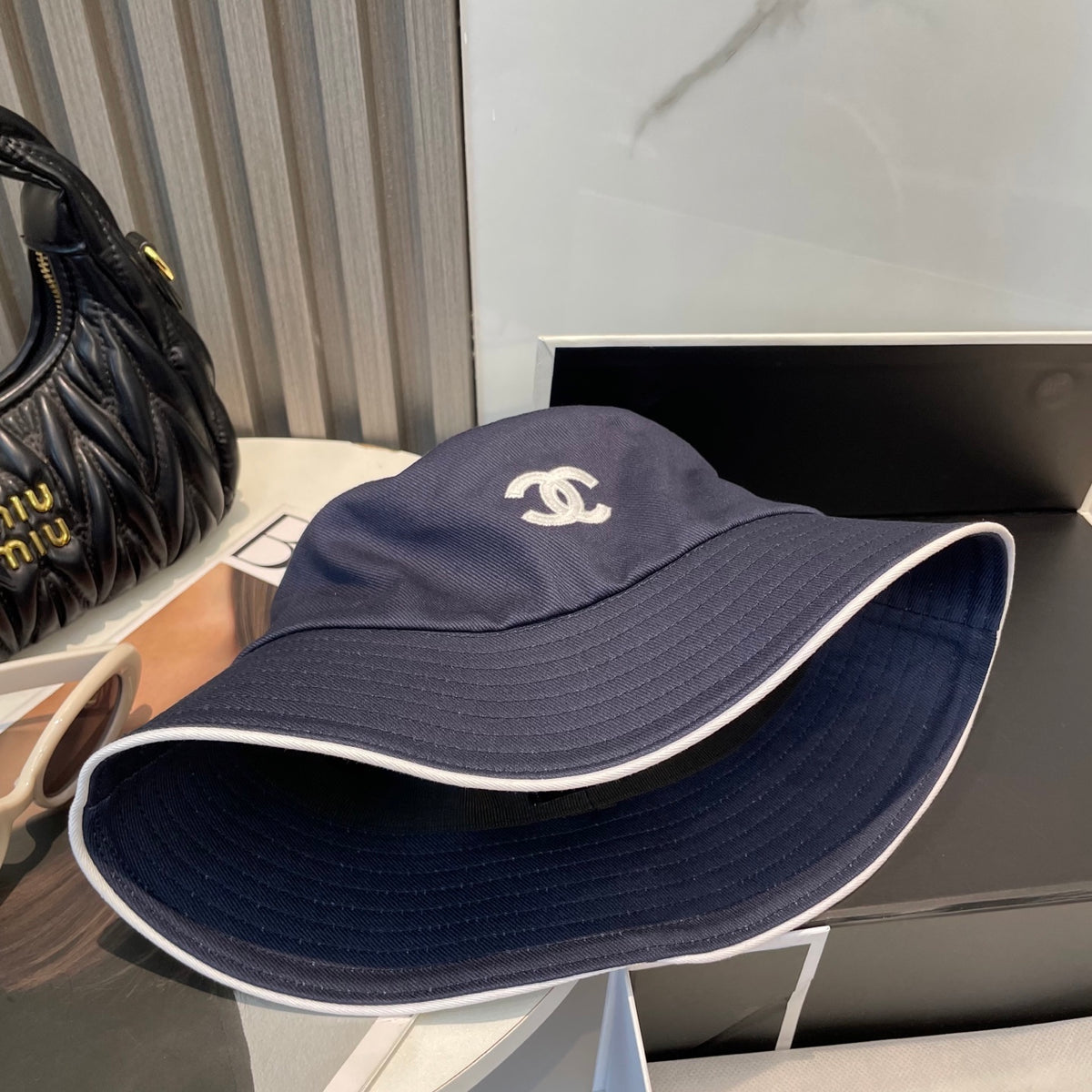 Adjustable Sun Hat for Men Women Outdoor UV Protection CH*NEL Series、Fashion Caps
