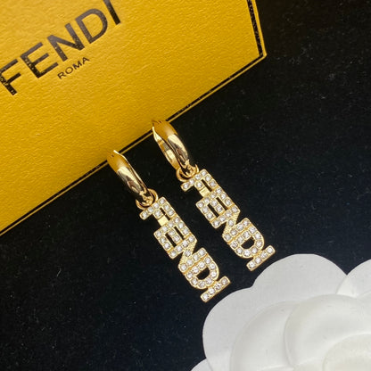 Pave Geometric Link Drop Earrings
