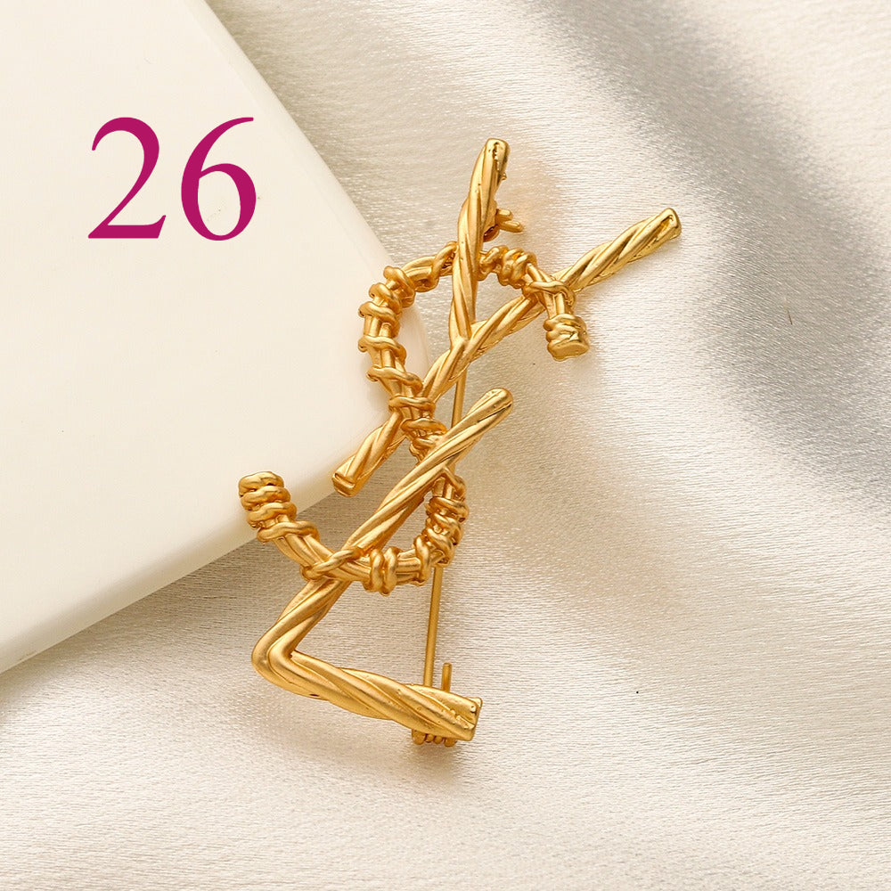 Fashion Brooch Collection,Brooches Collection、GU*CI Series、L*V Series、D*or Series、Y*L Series