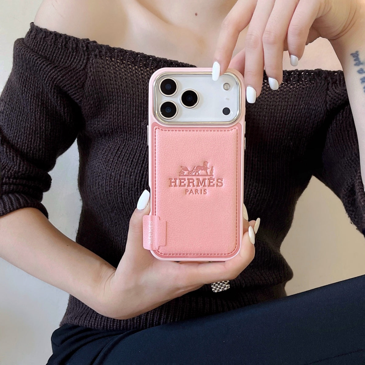 Fashion Aesthetic Shock Absorbing Protective Phone Case  He*mes Series、Fashion Phone Case