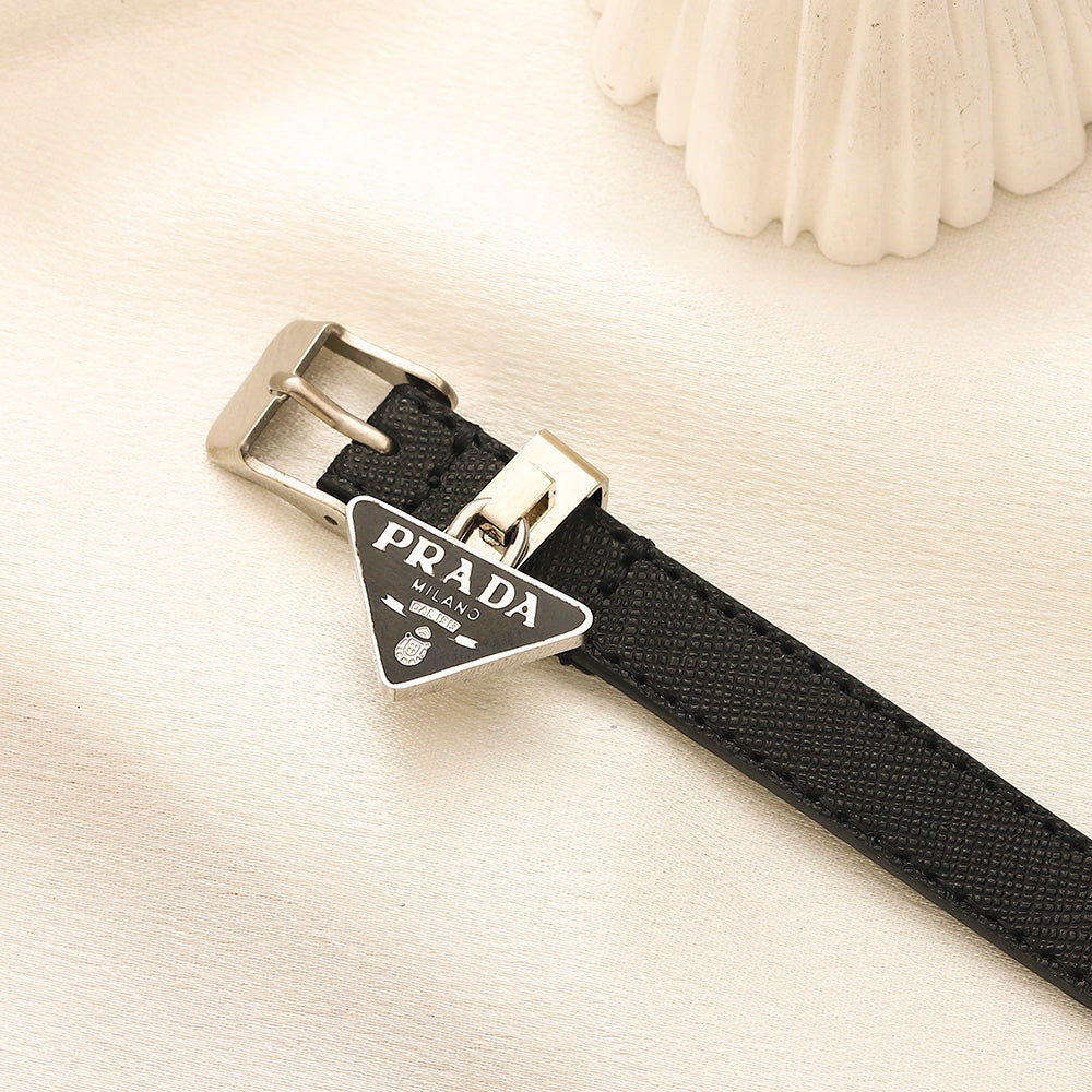 304 Stainless Steel Triangle Charm Buckle Strap Bracelet