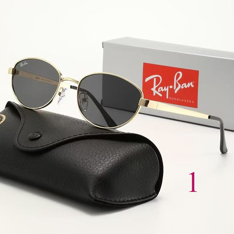 Round Sunglasses with Minimal Metal Frames